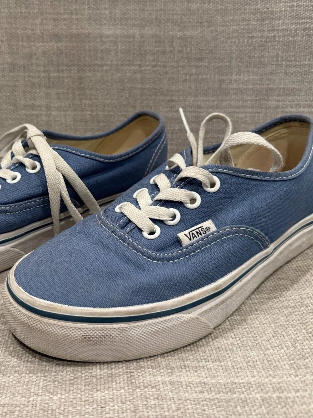 Vans AUTHENTIC Kids Shoes In Navy/True White Size US 3.5 Youth